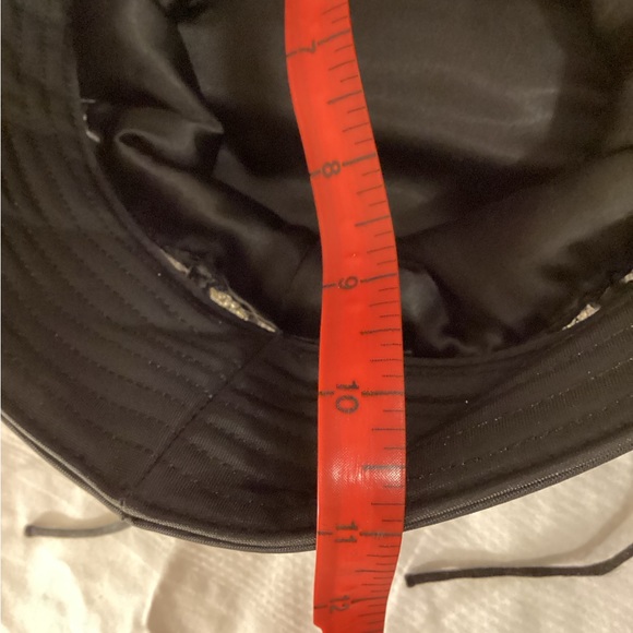 KARA Black Crystal Mesh Bow Bucket Hat - Picture 10 of 15